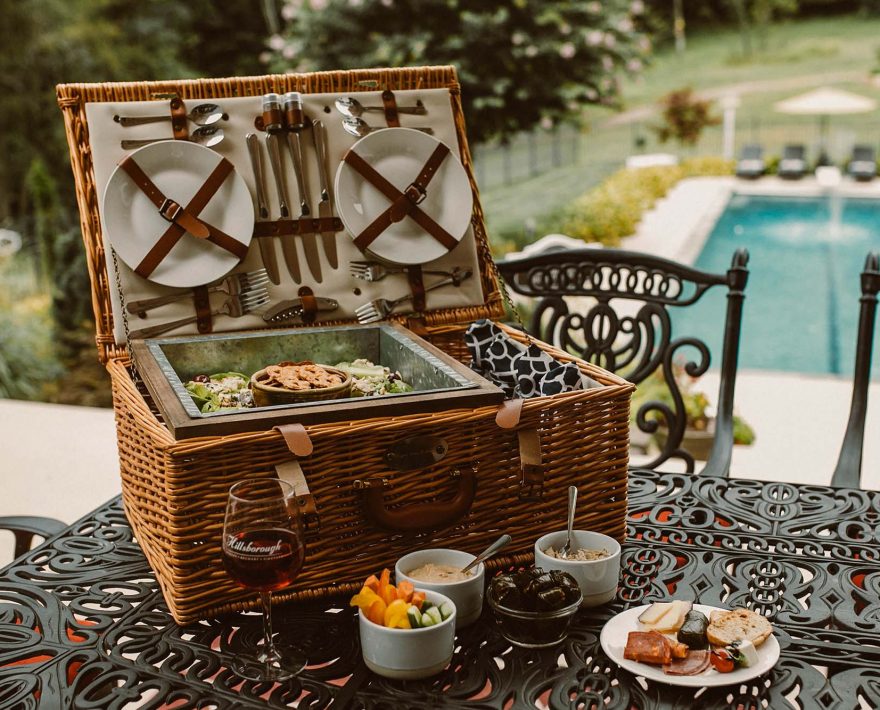 Stocked Picnic Basket